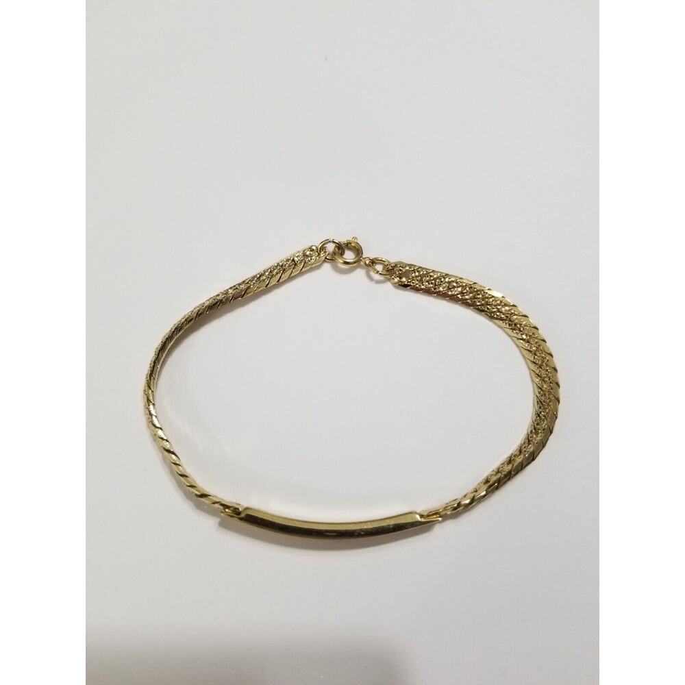 Shena engraved 7" bracelet Speidel U.S.A. bracelet b76*